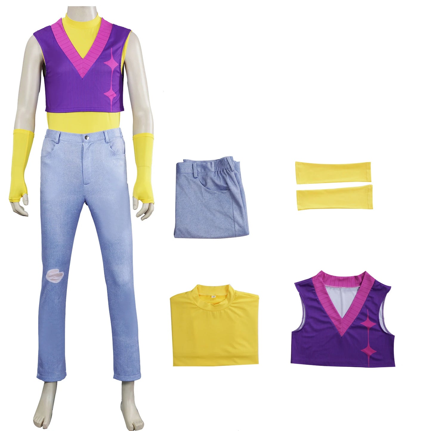 Kids Boys Mystery Cosplay Costume Wig Kpop Demon Hunters Saja Boys Men Halloween Adult Child Mystery Cosplay Costume