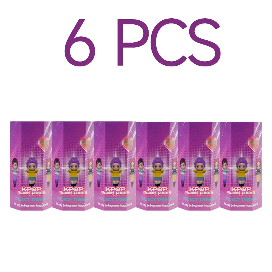 New Kpop Demon Hunters Figure Series Car-mounted Phone Holder Decoration Tiger Mira Zoey Doll Mini Decor Model Toys Girl Gifts