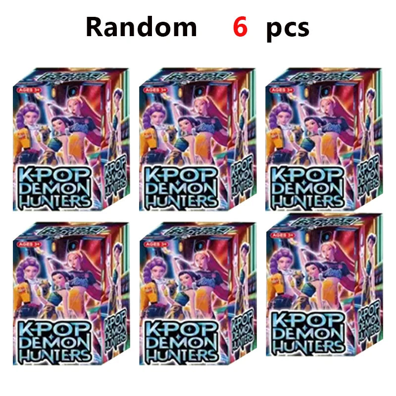 18pcs Kpop Demon Hunters blind box Figure Toy Derpys Tiger Rumi Mira Zoey Sussy Figurine Doll For Fans Christmas birthday Gift