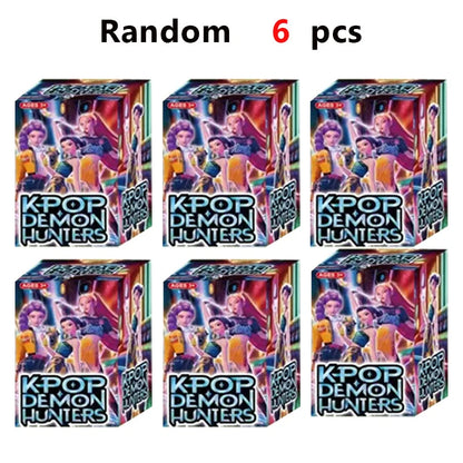 18pcs Kpop Demon Hunters blind box Figure Toy Derpys Tiger Rumi Mira Zoey Sussy Figurine Doll For Fans Christmas birthday Gift