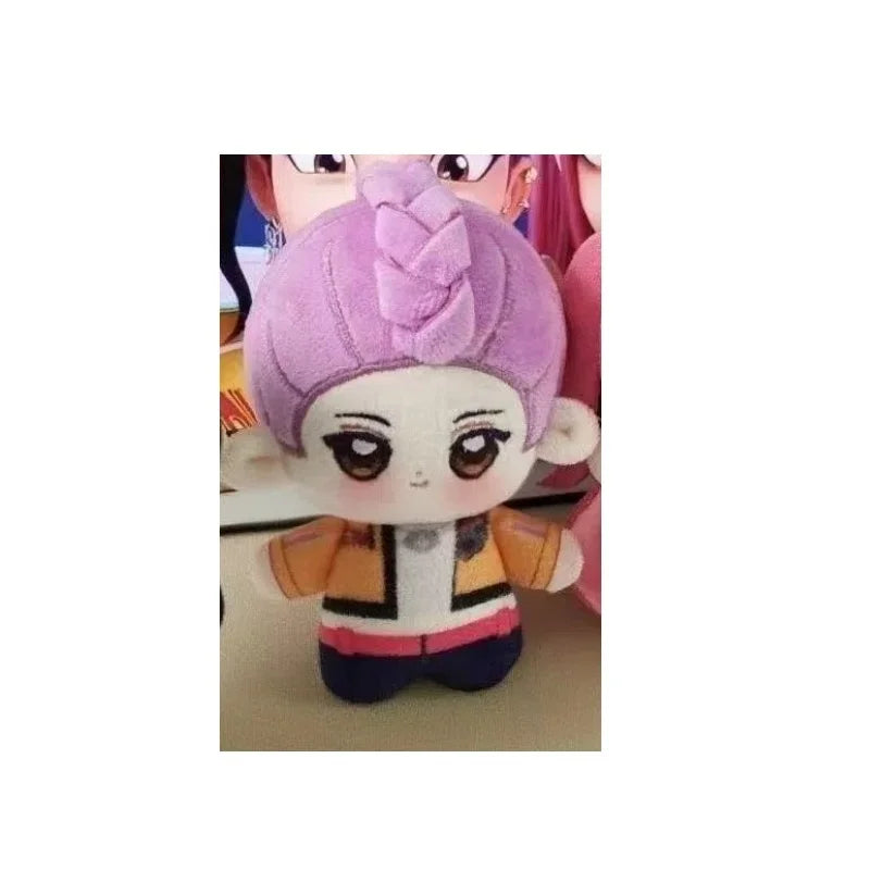 Anime Kpop Demons Hunters Plush Cute Purple Tiger Black Hat Magpie With 3 Eyes Monster Hunt Girl Group Stuffed For Fans Gifts