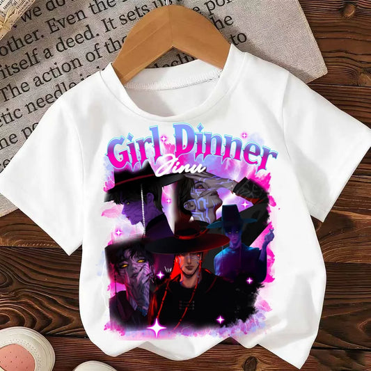 Fashion Casual Kids T-shirt KPop Demon Hunters Cotton Tshirt Clothes Cool Girls Tee Top Funny Gift for Fans