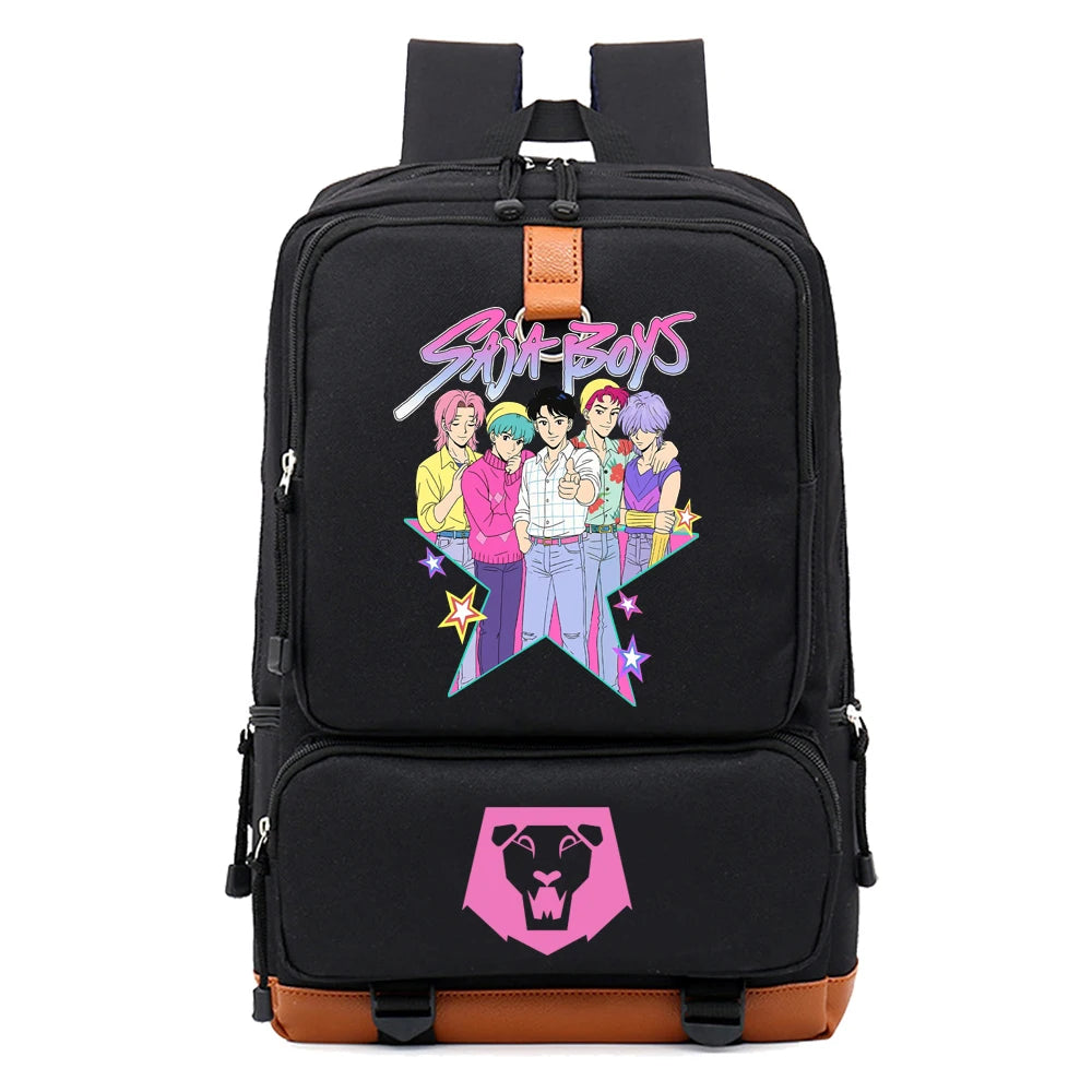 Kpop Demon Hunter Saja Boy Schoolbag Backpack Laptop Teens Student Book Bag Gift