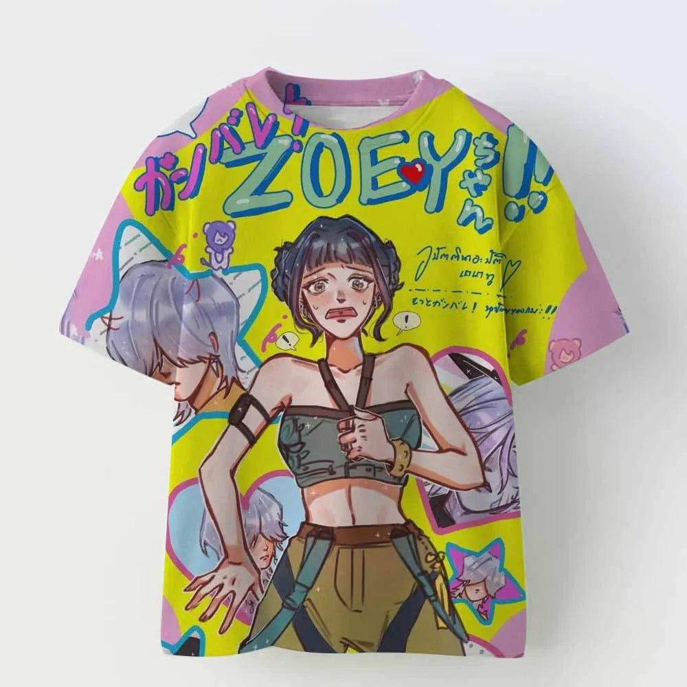 Kpop Demon Hunters Kids Clothing Short Sleeve Tee Cute Kpop Demon Hunters Tiger Harajuku T-shirt Men Women Boys Girls Black Top