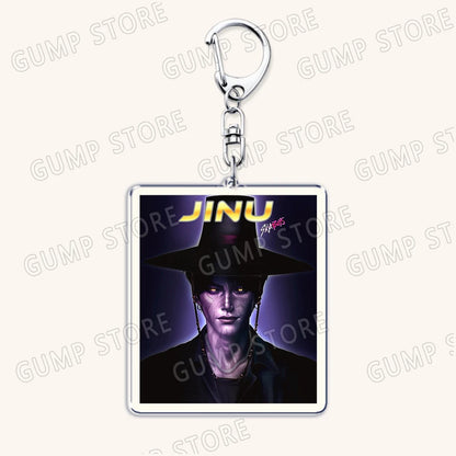Hot Kpop Demon Hunters Huntrix Saja Boys Keychains for Accessories Jewelry Rumi Zoey Jinu Mira Sold My Soul Keyrings Fans Gifts