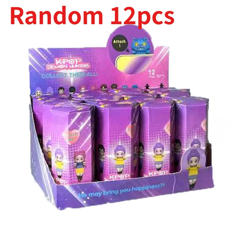 Anime Kpop Demon Hunters Figure Series Blind Box PVC Cartoon Mini Model Toy Doll Desktop Decorative Kids Christmas Surprise Gift