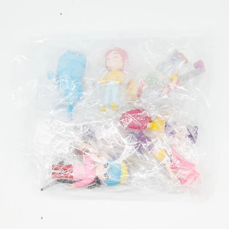 10pcs/Set K-pop Demon Hunters Anime Figure Toys PVC Model Derpys Tiger Rumi Mira Zoey Sussy Figurine Doll Fans Christmas Gift