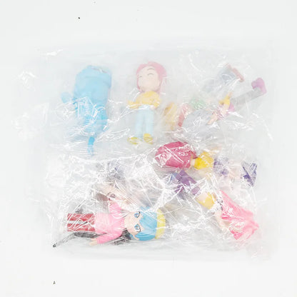 10pcs/Set K-pop Demon Hunters Anime Figure Toys PVC Model Derpys Tiger Rumi Mira Zoey Sussy Figurine Doll Fans Christmas Gift