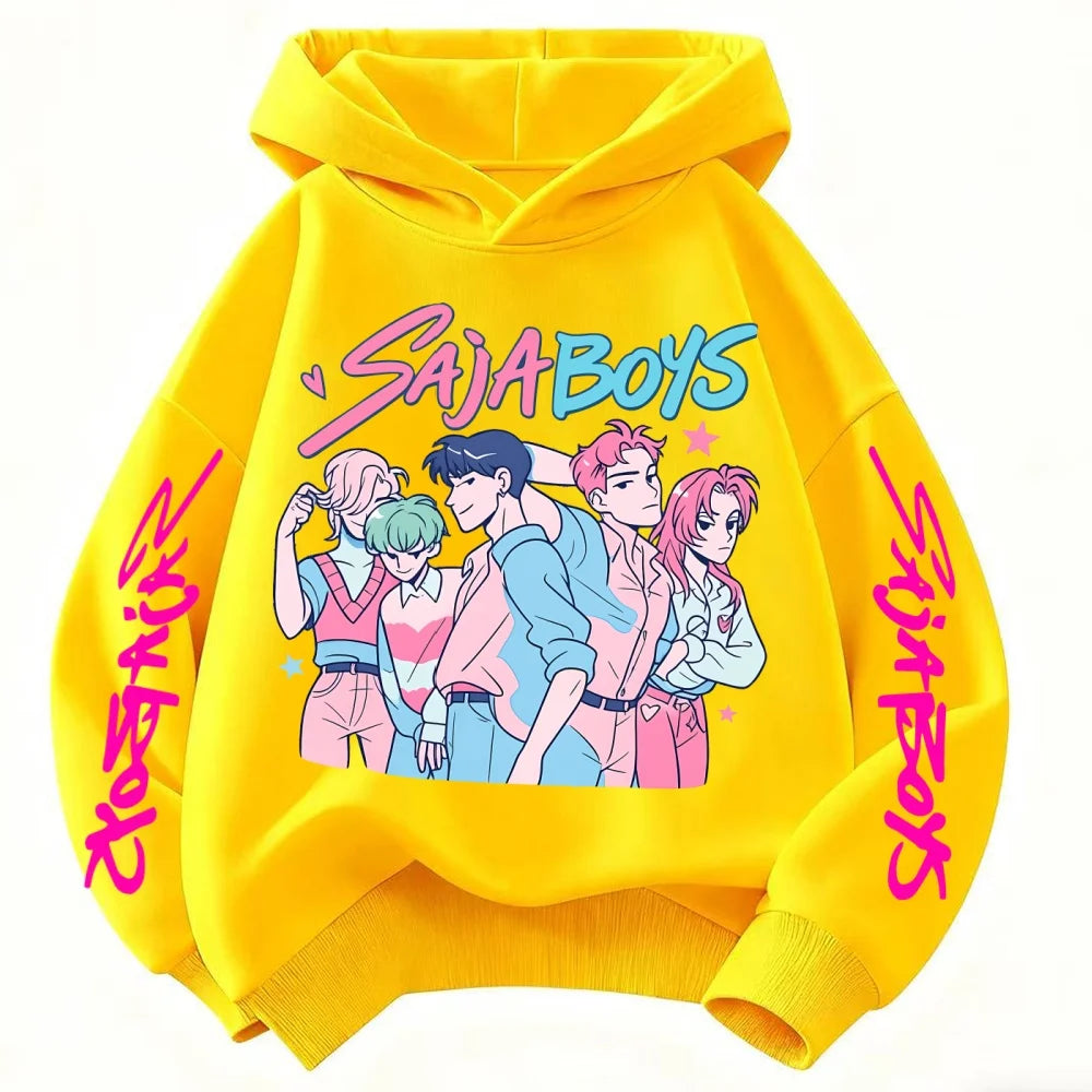 Toddler Girl Clothes KPop Demon Hunters Fashion Hoodie Clothes Child Girl Movie New Sweatshirts K-Pop Demon Hunters Casual Tops