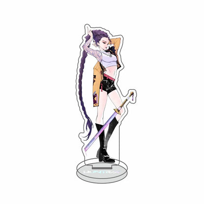 Anime Kpop Demon Hunters Huntrix Saja Boys Acrylic Stand keychains Rumi Zoey Mira Sold My Soul Decorations cosplay Fans Gifts