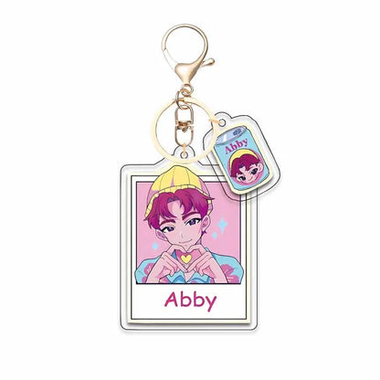 KPop Demon Hunters Kawaii Saja Boys Superstar Zoe Rumi Mira Acrylic Keychain Unters HUNTR/X Baby Keyring Huntr-X Bag Pendant