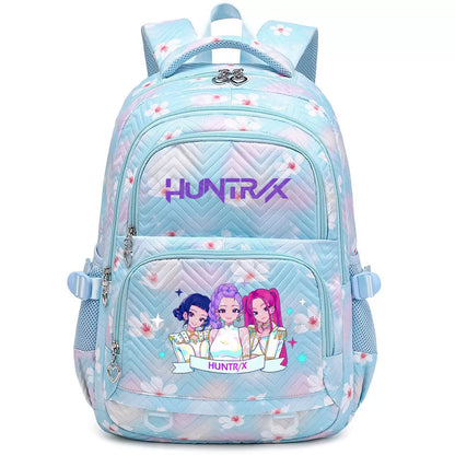 Kpop Demon Hunters Backpack Cartoon Rumi Mira Zoey HUNTR/X Saja Boys Print Schoolbag Large Capacity Student School Bas for Girls