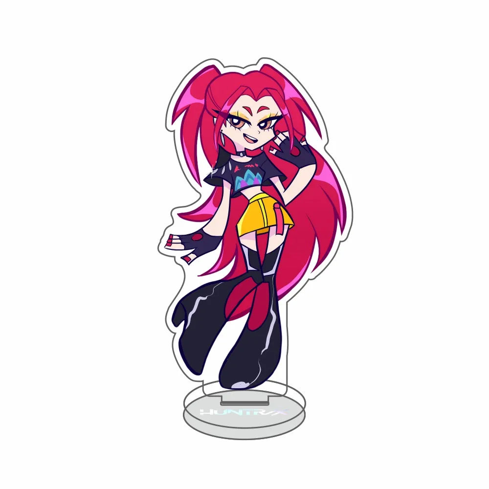Anime Kpop Demon Hunters Huntrix Saja Boys Acrylic Stand keychains Rumi Zoey Mira Sold My Soul Decorations cosplay Fans Gifts