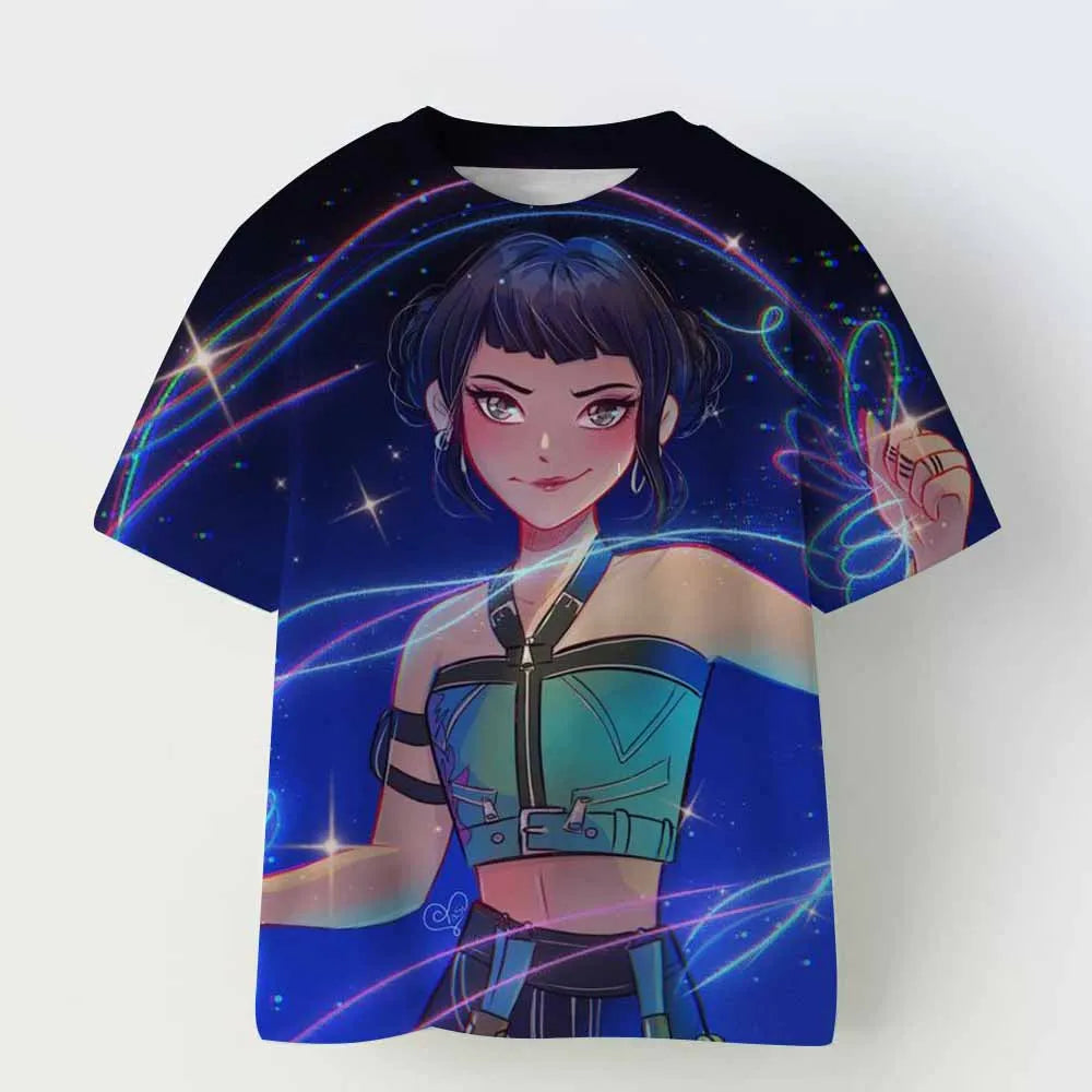 Derpy Tiger Kpop Demon Hunters Shirt for Kids Baby Girl Men Women T Shirt Cute Tiger Cartoon Clothes 2025 Hot Movie Print Soft