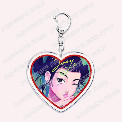 Kpop Demon Girls Keychain for Accessories Huntrix Saja Boys Rumi Zoey Jinu Derpy Tiger Keyrings Key Chains Jewelry Fans Gifts