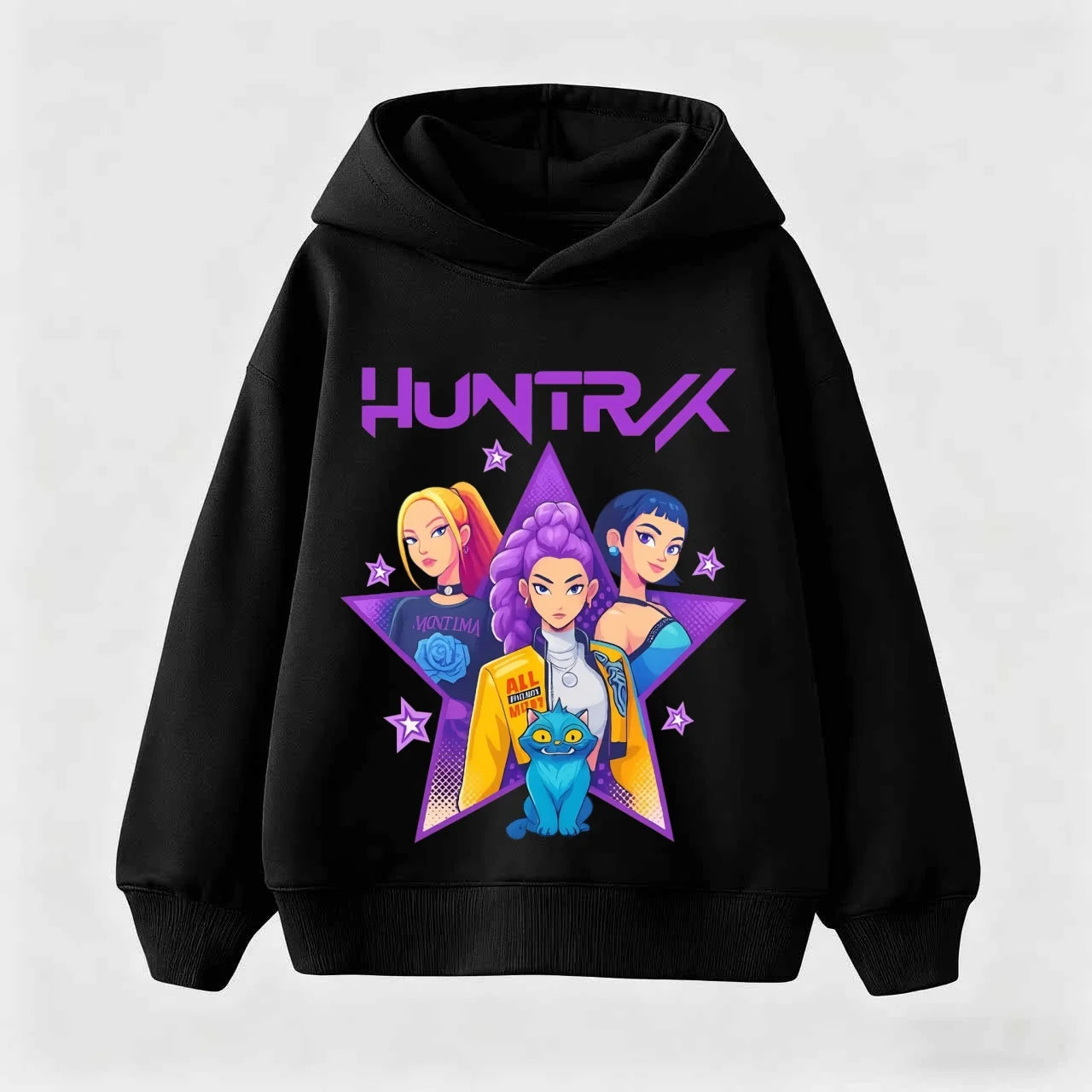 KPop Demon Hunters Hoodies Baby Girl Boy Clothes Fashion Casual Hooded Sweatshirts K-Pop Demon Hunters Pullover Kids Outfits Gif