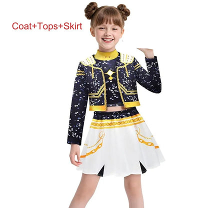 Girls Kpop Zoey Cosplay Costume Kids Fancy Party K-Pop Demon Hunters Rumi Costume Idol Mira Cosplay Halloween Carnival Clothes