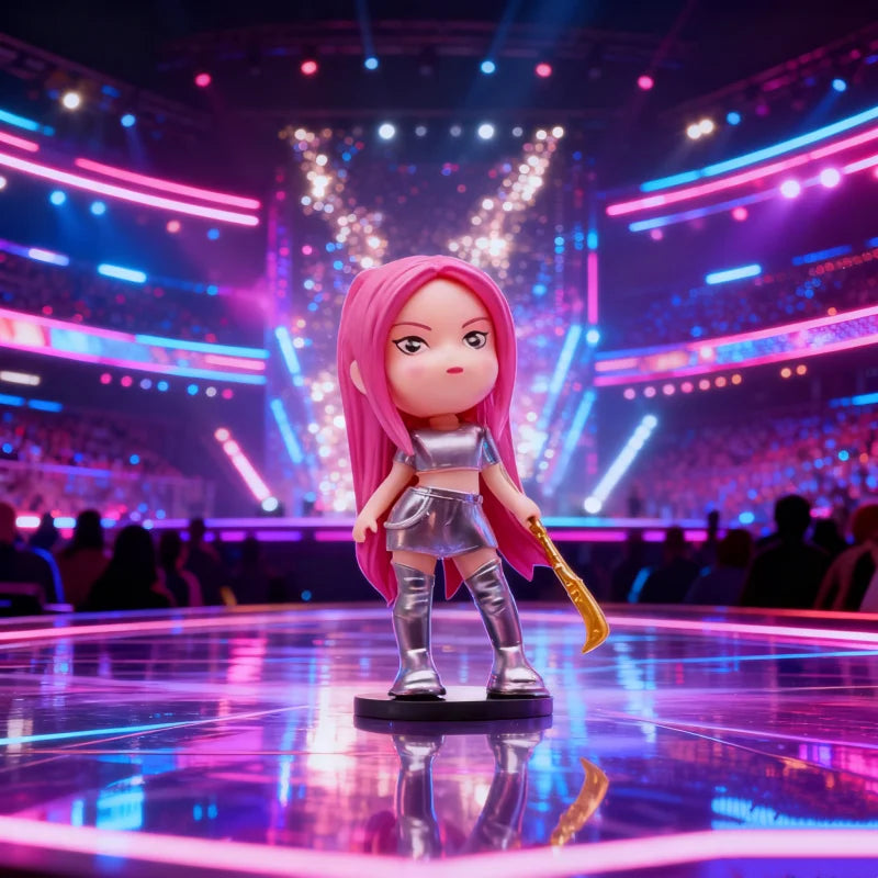 6pcs/set New Kpop Demon Hunters Figure Series Anime Handmade Model Trendy Bedroom Decoration Boy Girl Gift Box Gift