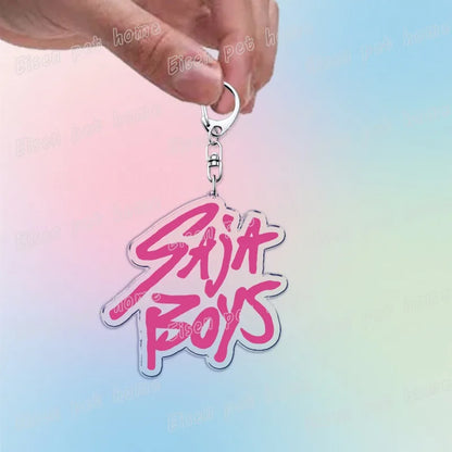 Kpop Demon Hunters Huntrix Saja Boys Keychain Llavero Accessories Bag Rumi Zoey Jinu Ramen Keychains Keyrings Jewelry Fans Gift