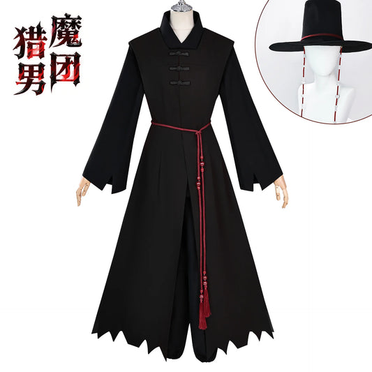 Anime Movie KPop Cosplay Costumes, Saga Boys Demon Hunters Boy Group Full Set Halloween Cosplay Costumes and Hats