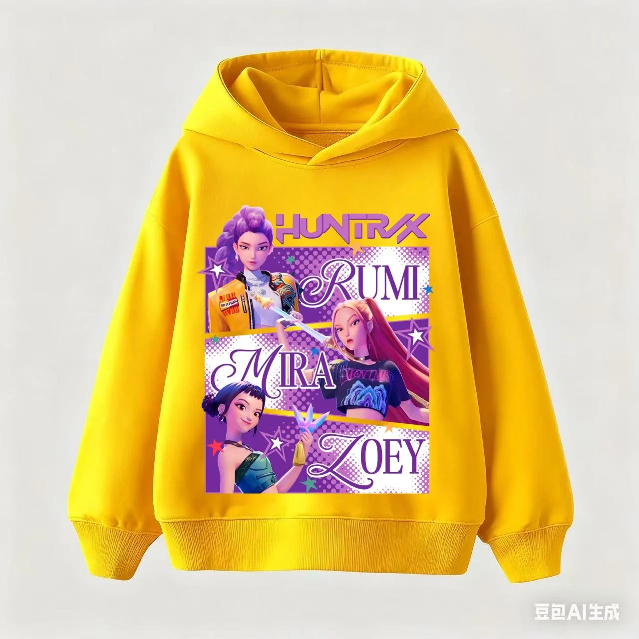 2025 KPop Demon Hunters Hoodie Fashion Rumi Sweatshirt Pullover Cute Long Sleeve Autumn Boys Girls Cartoon Y2K Hoody Sportswear