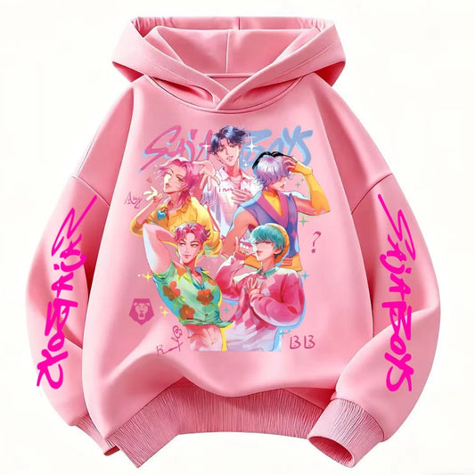 Kpop Witch Hunt Children's Clothing, Including Men's and Women's Spring and Autumn Hoodies and Fashionable Sweatshirts