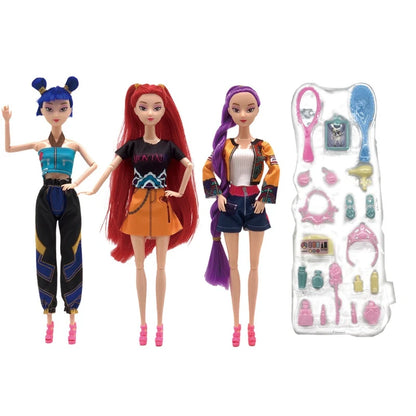 The latest 2025 anime KPop  Demon Hunters doll vinyl toy Rumi Mira zoi character vinyl mask small statue birthday gift, fan club