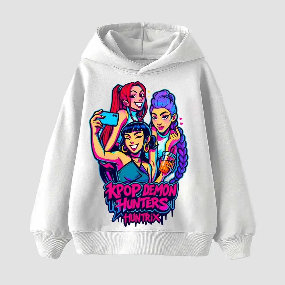 2025 Kpop Demon Hunter Saja Boys Children-Hoodie Harajuku Boys Girls Pullover Tops