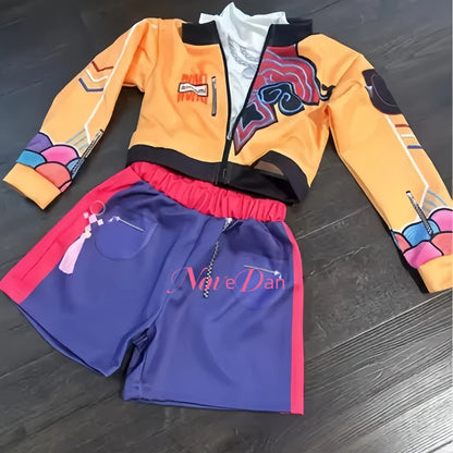 KPop Rumi Mira Zoey Demon Hunters Kids Cosplay Costume Child Huntrix Dress for Girls Roleplay Carnival Party Christmas Costume