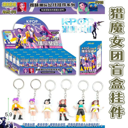 *24pcs Kpop Demon Hunters Blind Box Figure Toy Derpys Tiger Rumi Mira Zoey Sussy Figurine Doll Fans Christma birthday Gift