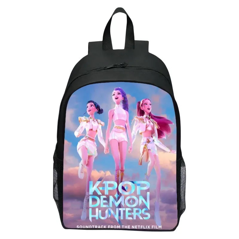 Kpop Demon Hunters Backpack Huntrix K-pop Demon Hunters Rumi Mira Zoey Backpack Pencil Case School Bag Mochila Set Pencilcase