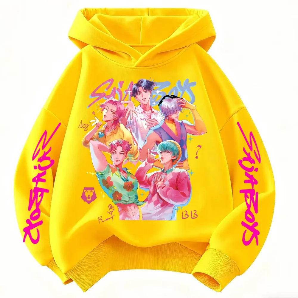 Kpop Witch Hunt Children's Clothing, Including Men's and Women's Spring and Autumn Hoodies and Fashionable Sweatshirts