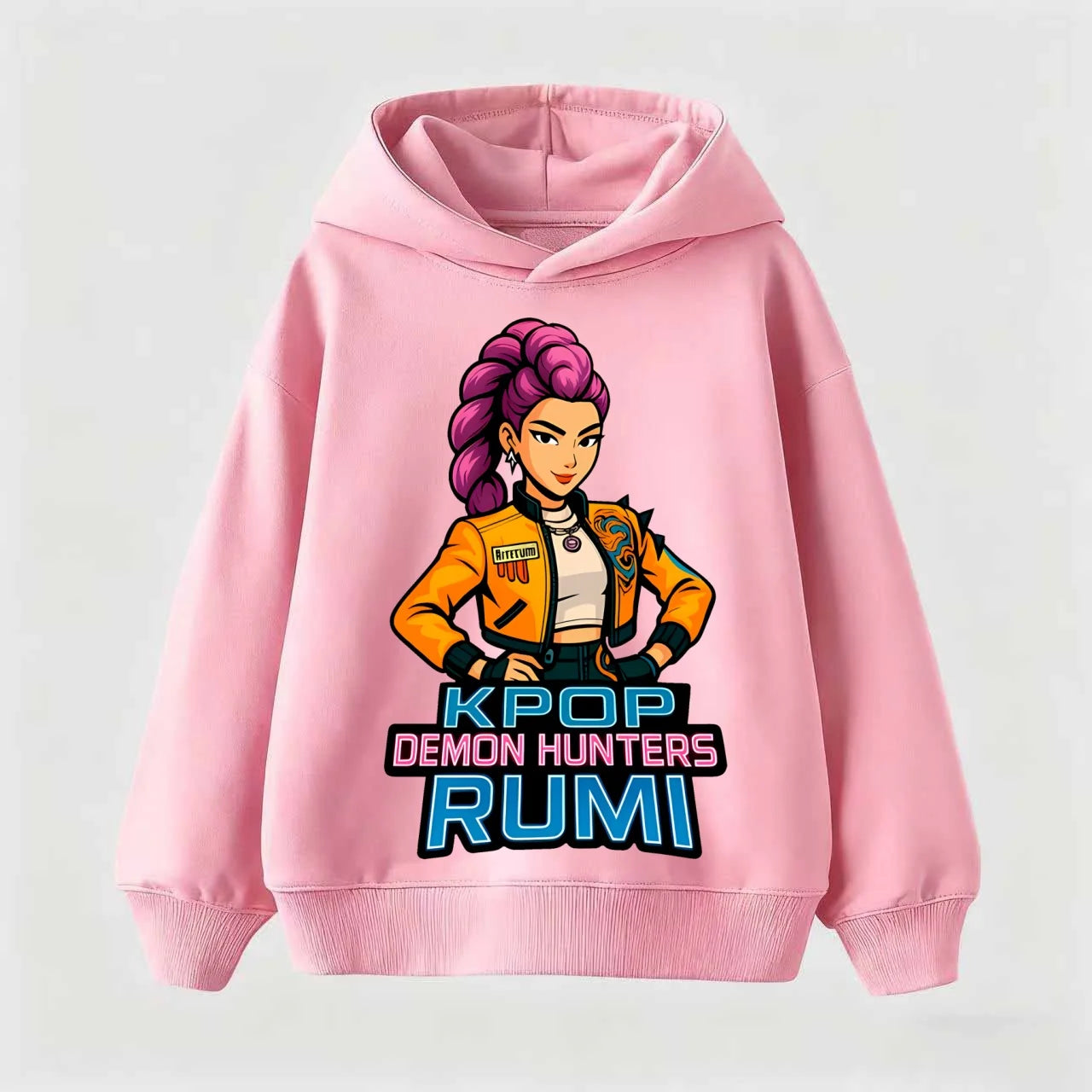 2025 KPop Demon Hunters Hoodie Fashion Rumi Sweatshirt Pullover Cute Long Sleeve Autumn Boys Girls Cartoon Y2K Hoody Sportswear