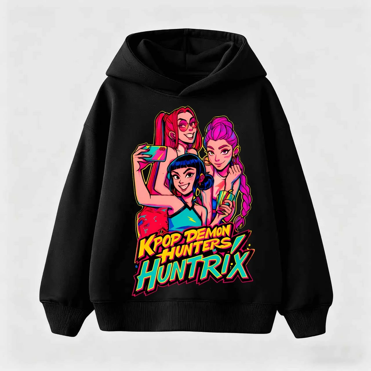 KPop Demon Hunter Huntrix Children's Sweatshirt Autumn New Boys Girls Fashion Street Pullover Children's Clothing