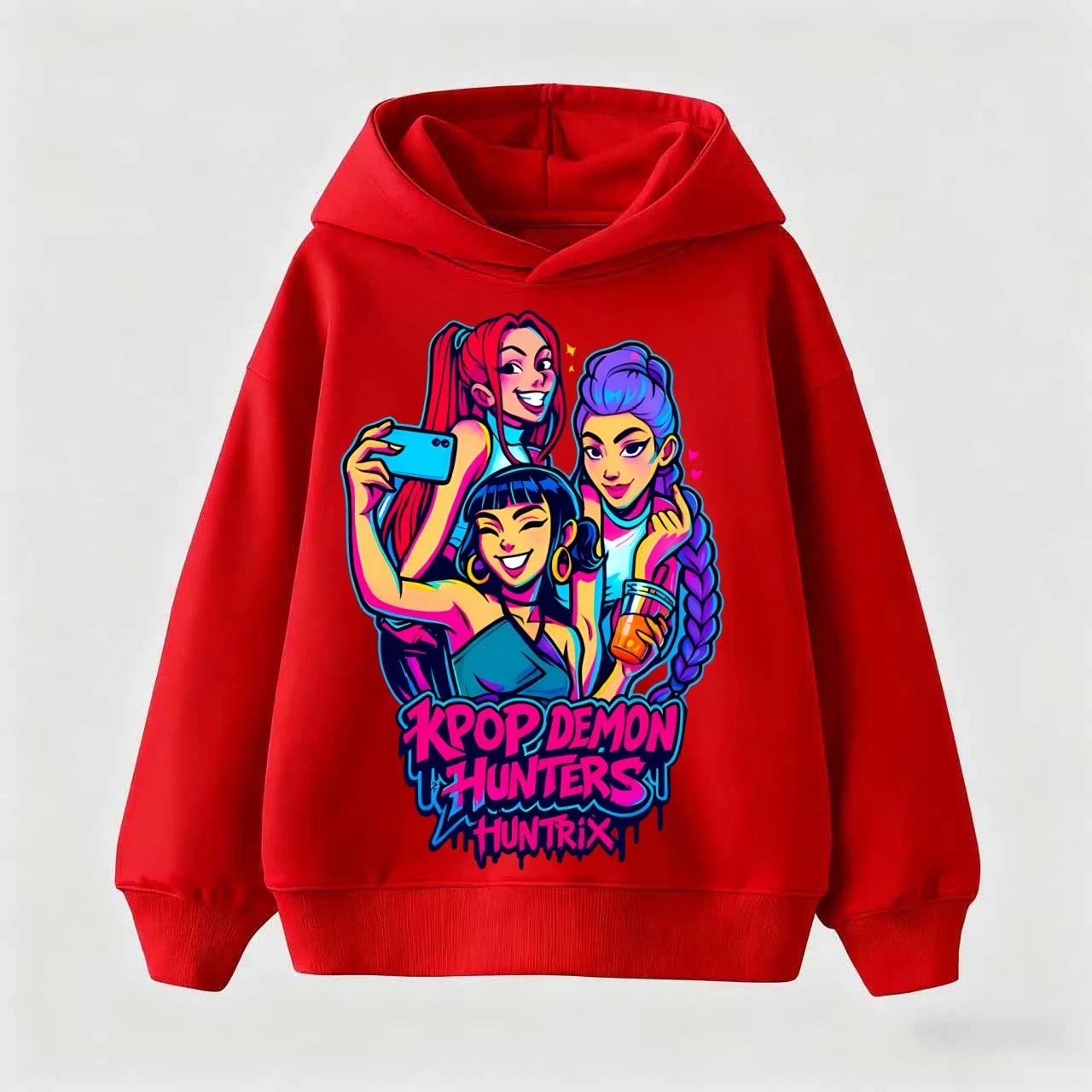 2025 Kpop Demon Hunter Saja Boys Children-Hoodie Harajuku Boys Girls Pullover Tops