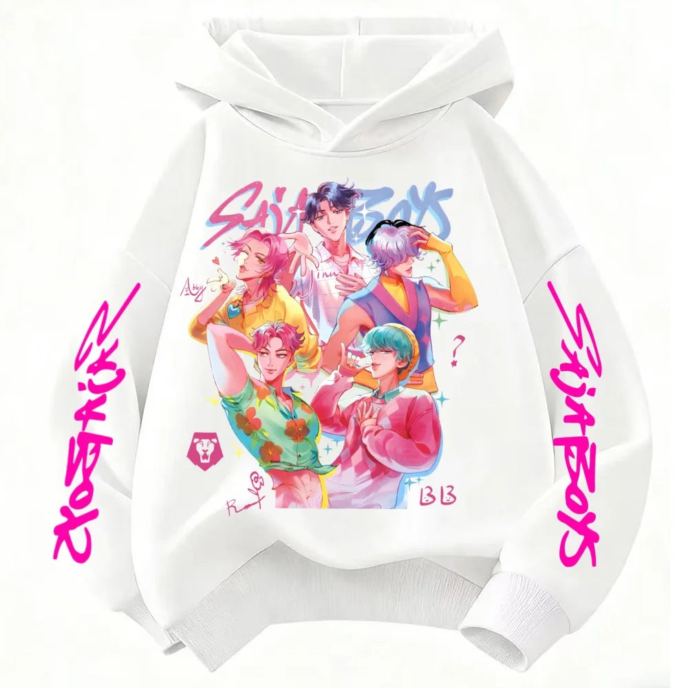 Kpop Witch Hunt Children's Clothing, Including Men's and Women's Spring and Autumn Hoodies and Fashionable Sweatshirts