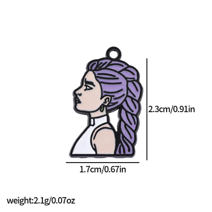 10pcs K-Pop Demon Hunters Fashion Cartoon Anime Alloy Accessories DIY Bracelet Necklace Earring Pendant Wholesale