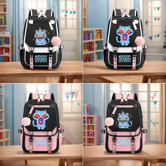 School Backpack for Students KPop Demon Hunters Daily Bagpack 2025 Hot Movie Print Backpacks for Girl Outdoor Sport School Bag