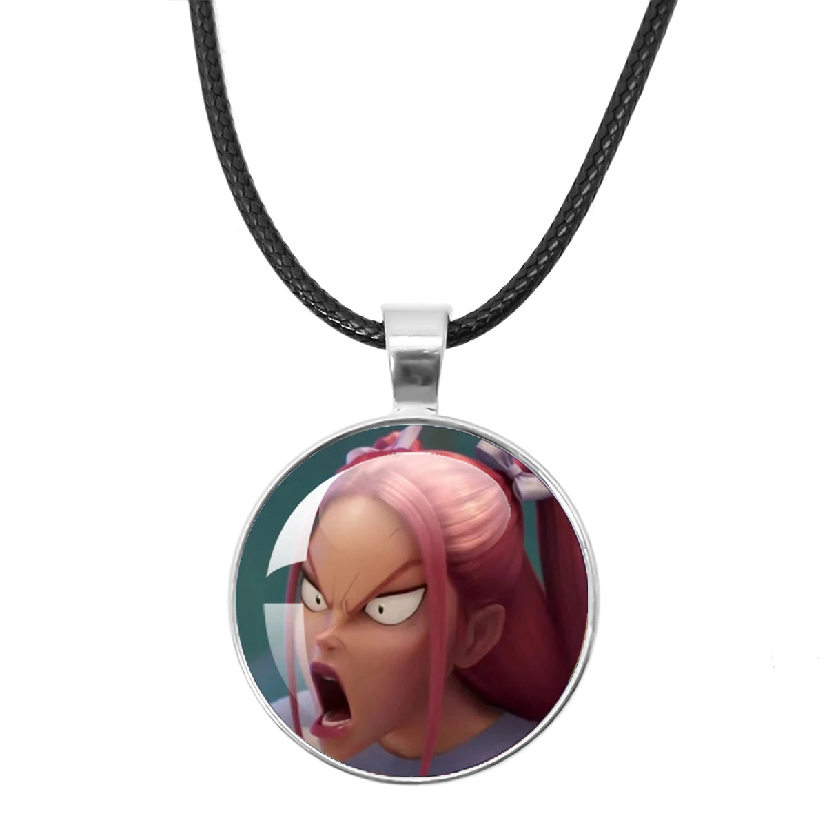 KPop Demon Hunters Leather Rope Necklace Huntr-x Rumi Zoey Mira Pendant Necklace Jewelry Accessories Cosplay Props Fans Gifts