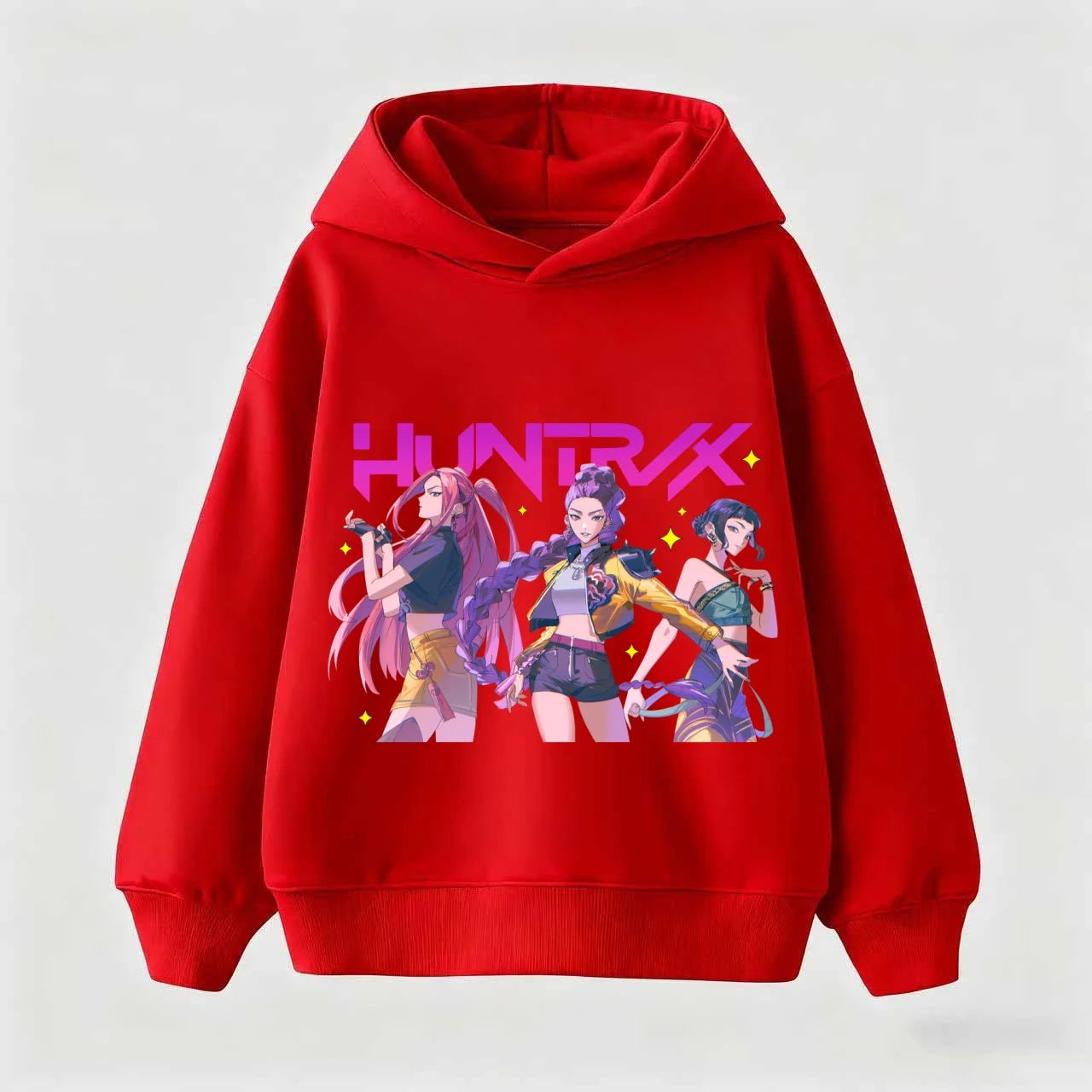 Movie New Kids K-Pop Demon Hunters Hooded Tops Toddler Girl Clothes KPop Demon Hunters Hoodie Girls Fashion Casual Sweatshirt