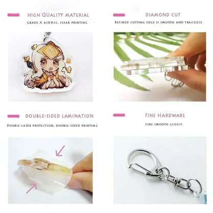 Trending Kpop Demon Hunters Keychains for Women Accessories Bag Huntrix Saja Boys Rumi Zoey Jinu Music Keying Jewelry Fans Gifts