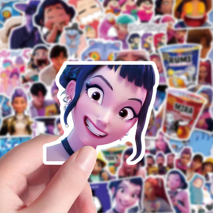 10/30/60PCS Animated Movies Kpop Demon Hunters Cartoon Sticker DIY Decoration Waterproof Skateboard Notebook Graffiti Toy