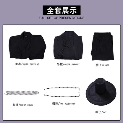 Anime Demon Hunter Saja Boy Jinu Cosplay Costume Wig Kpop Group Singing Korea Style Man Suit Hat Halloween Carnival Party Props
