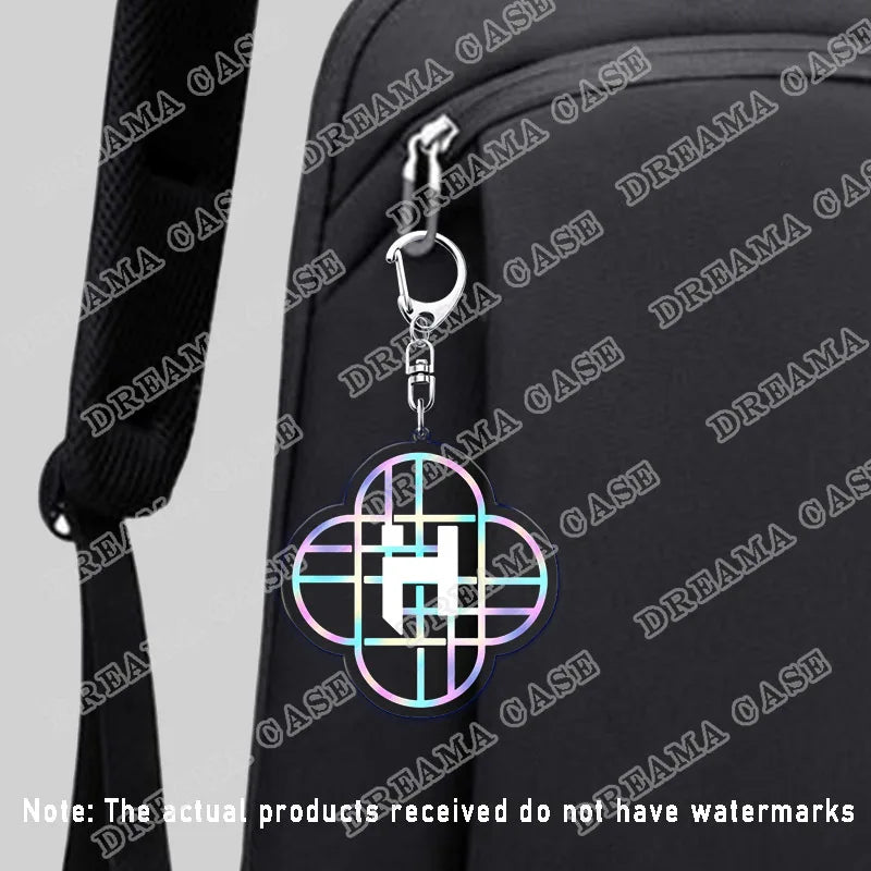 Cartoon Huntrix Saja Boys Acrylic Keychains Ring Double-Sided Key Chain Jewelry K-Pop Demon Hunters Fan Love Gifts