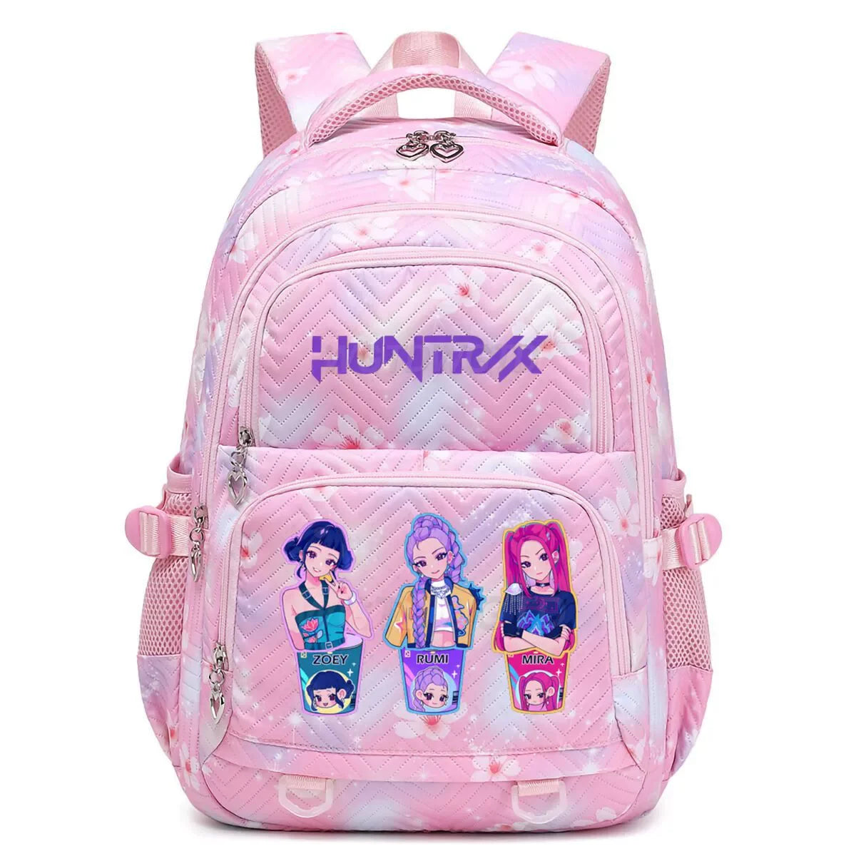 Kpop Demon Hunters Backpack Cartoon Rumi Mira Zoey HUNTR/X Saja Boys Print Schoolbag Large Capacity Student School Bas for Girls