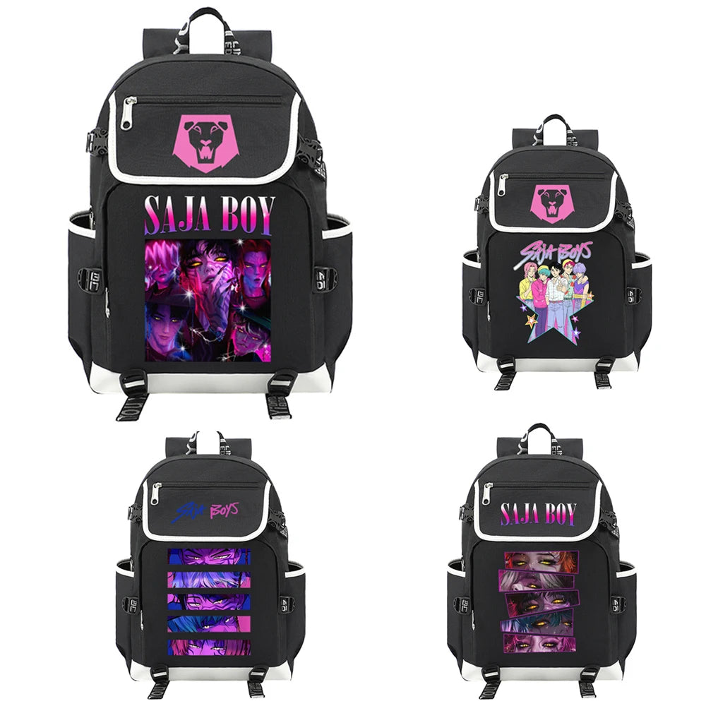 Anime Kpop Demon Hunter Saja Boy Backpack Laptop Backpack Teens Schoolbag Boys Girls Student Book Bag Gift