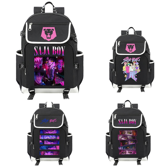 Anime Kpop Demon Hunter Saja Boy Backpack Laptop Backpack Teens Schoolbag Boys Girls Student Book Bag Gift
