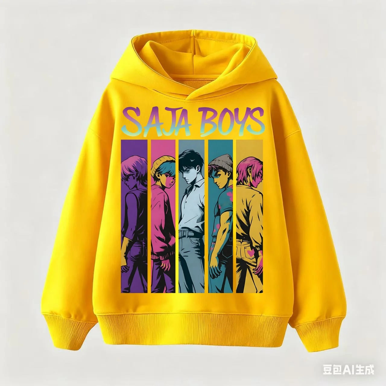 Kids Cartoon KPop Demon Hunters Hoodie 2025: Cool Hooded Pullover Sweatshirt For Boys Girls Casual Fashion Top