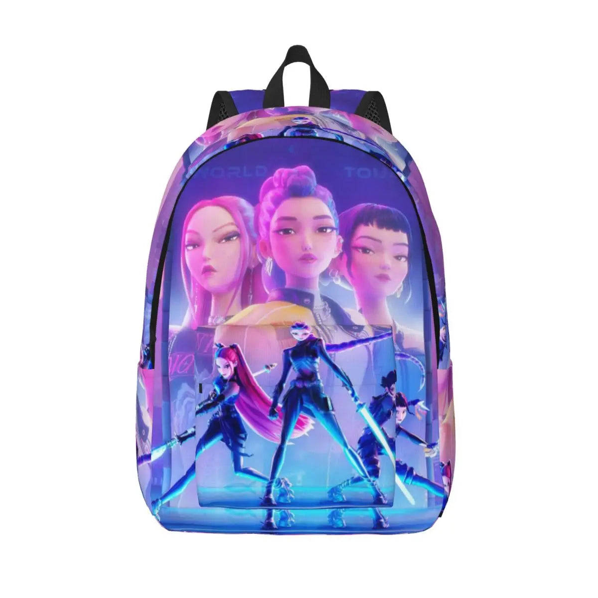 Kpop Demon Hunters Huntrix Backpack for Men Women Teenage Student Hiking Travel Daypack 2025 Movie Laptop Canvas Bags Outdoor