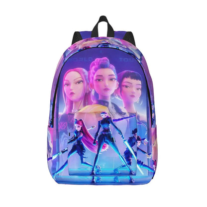 Kpop Demon Hunters Huntrix Backpack for Men Women Teenage Student Hiking Travel Daypack 2025 Movie Laptop Canvas Bags Outdoor